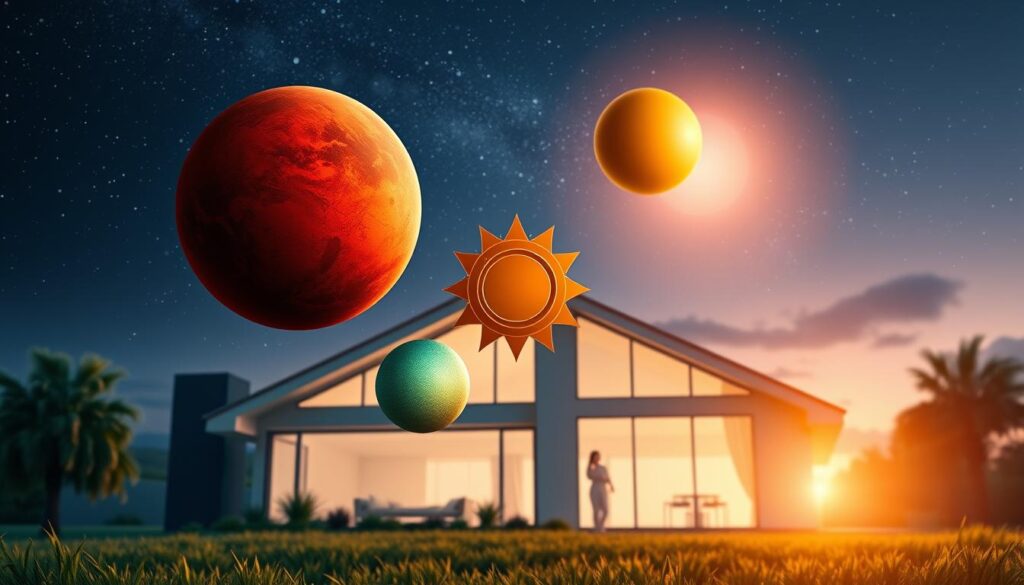 Mars Sun Venus home dynamics