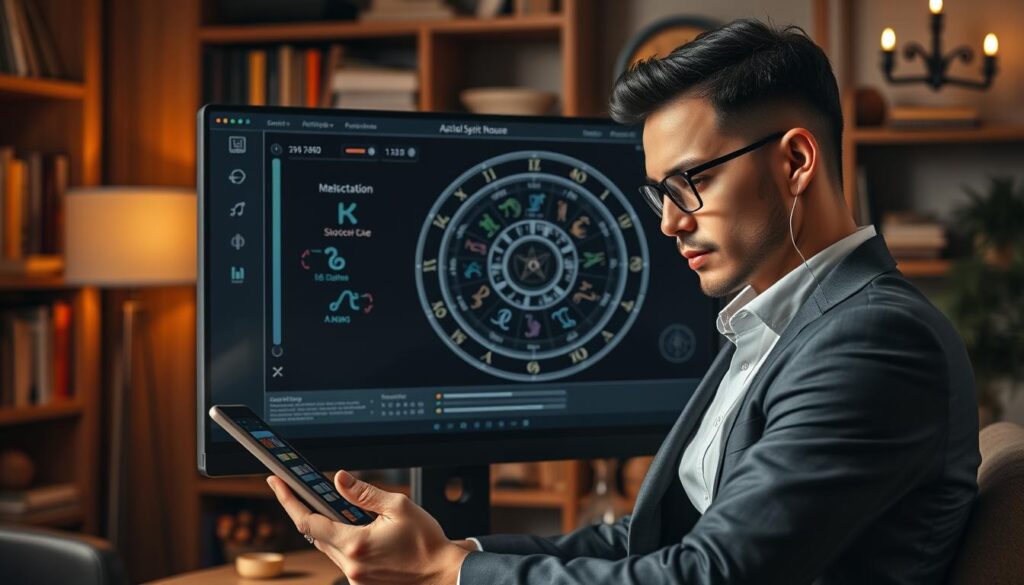 astrology software interface for chart interpretation