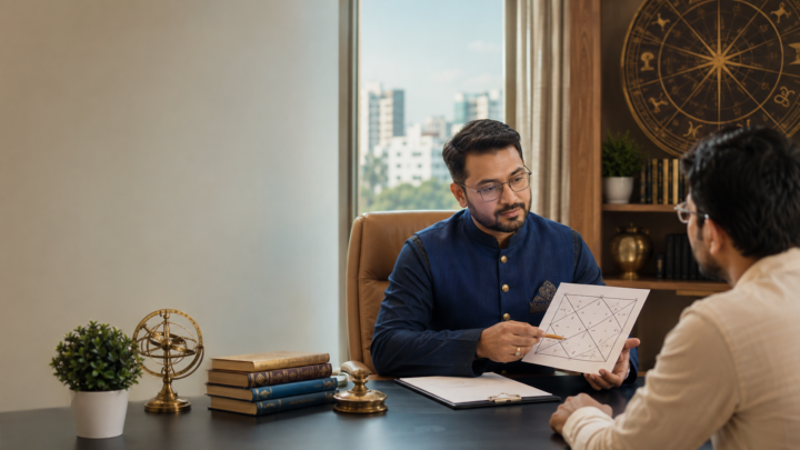 Professional astrologer providing a birth chart consultation in Dhaka | 360 Real Astrology, Dhaka