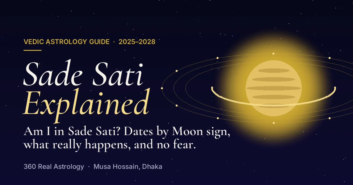 Sade Sati explained: Saturn with rings, dates by Moon sign 2025 to 2028